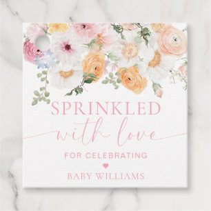 Millionenblütendusche mit Liebe gesprinklt Geschenkanhänger