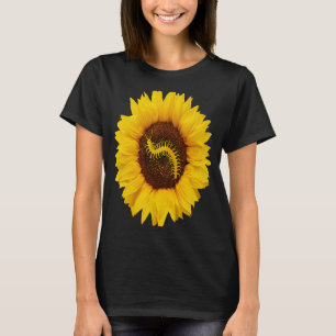 Millipede für Frauen Arthropod Sonnenblume T-Shirt