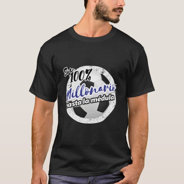 Millonario Albiazul Colombian Colombia Futbol T-Shirt (Vorderseite)
