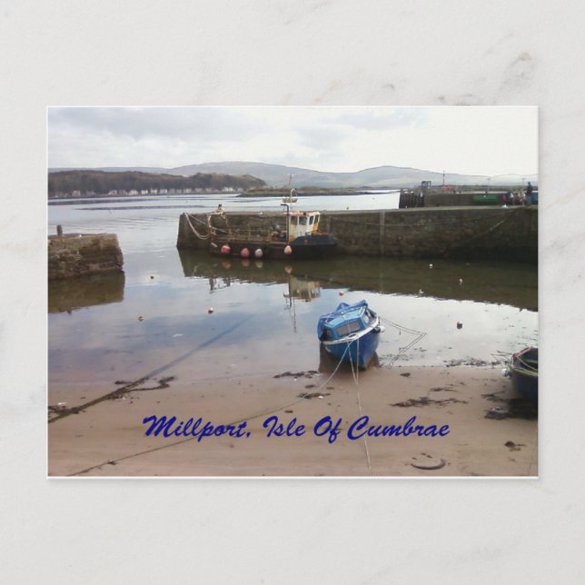 Millport, Insel Cumbrae - Niedrige Gezeiten Postkarte (Vorderseite)