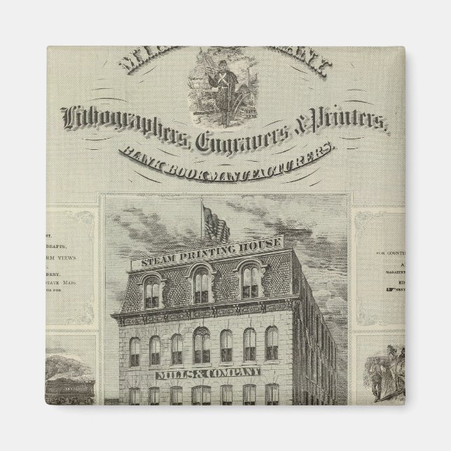 Mills & Company, Des Moines, Iowa Magnet (Vorne)