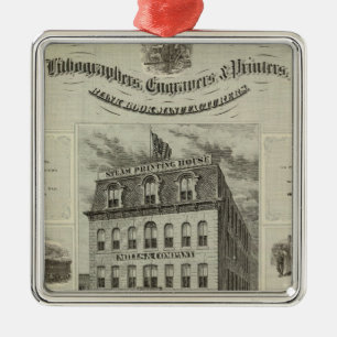 Mills & Company, Des Moines, Iowa Silbernes Ornament