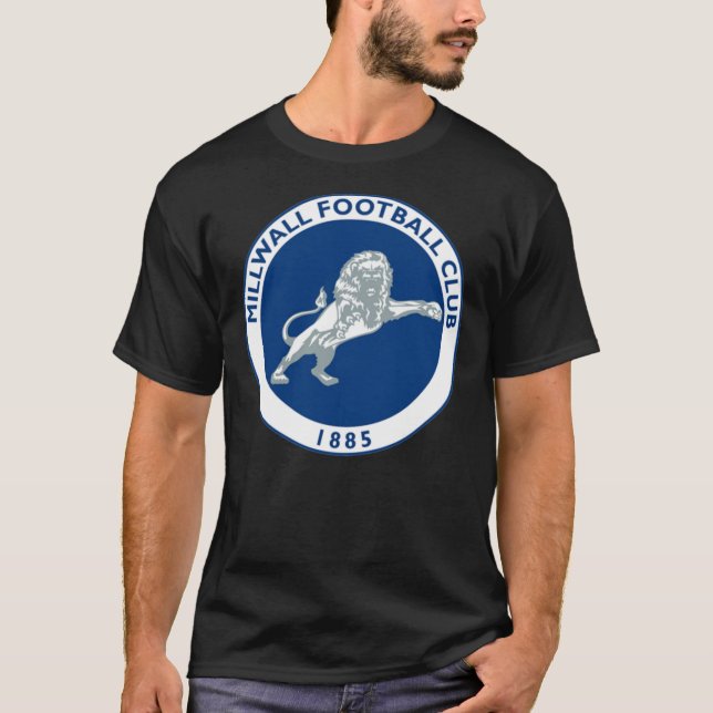 Millwall FC-Logo mit Streifen T-Shirt (Vorderseite)