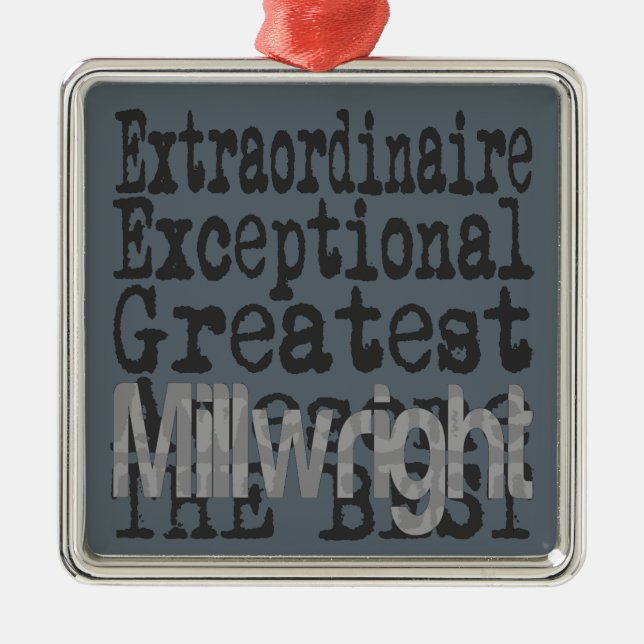 Millwright Extraordinaire Ornament Aus Metall (Vorne)