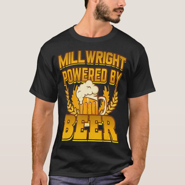 Millwright Powered by Beer T-Shirt (Vorderseite)