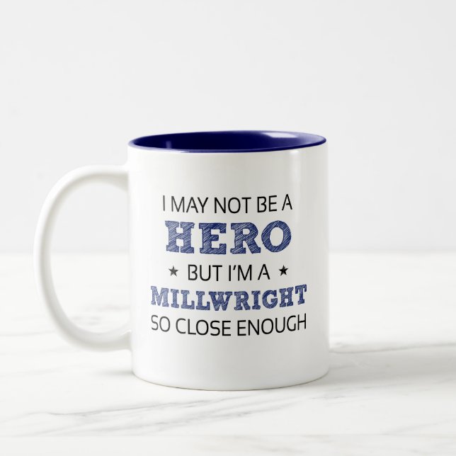 Millwright Spaß Novelty Zweifarbige Tasse (Links)