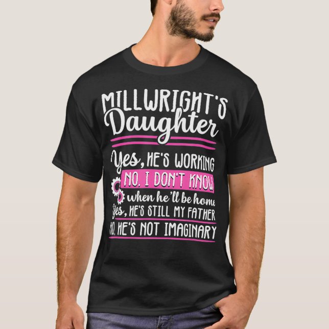 Millwright Tochter Proud Funny Geschenk Frauen  T-Shirt (Vorderseite)