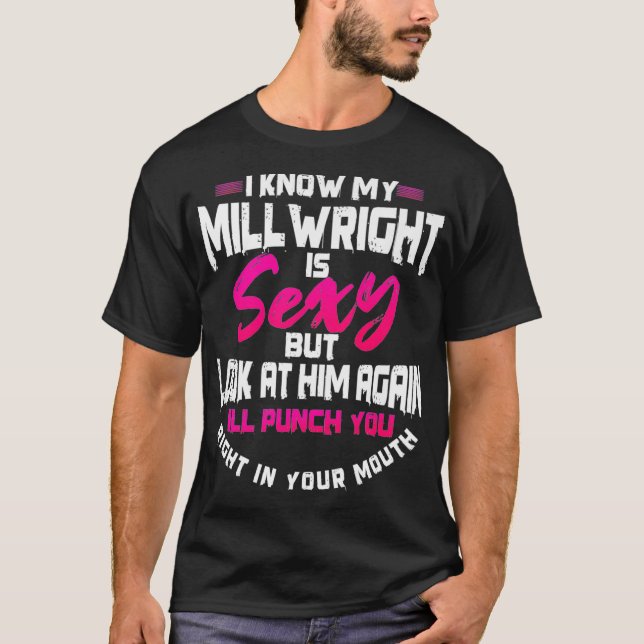 Millwright Wife Image On Back Of Clothing Premium  T-Shirt (Vorderseite)