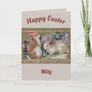 MILLY ~ EASTER ART ~ 2 Sweet Bunnies ~ Feiertagskarte