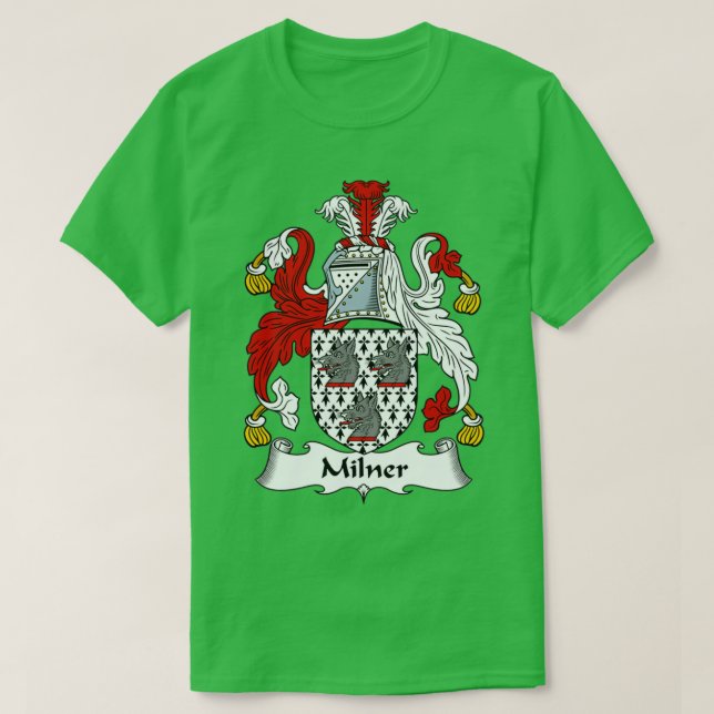 Milner Coat of Arms Familienwappen T-Shirt (Design vorne)
