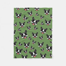 Milo das Boston Terrier Fleecedecke