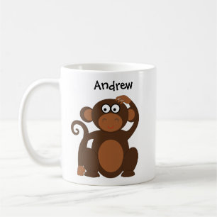 Milo der Affe benutzerdefinierter Cartoon-Kinderbe Kaffeetasse