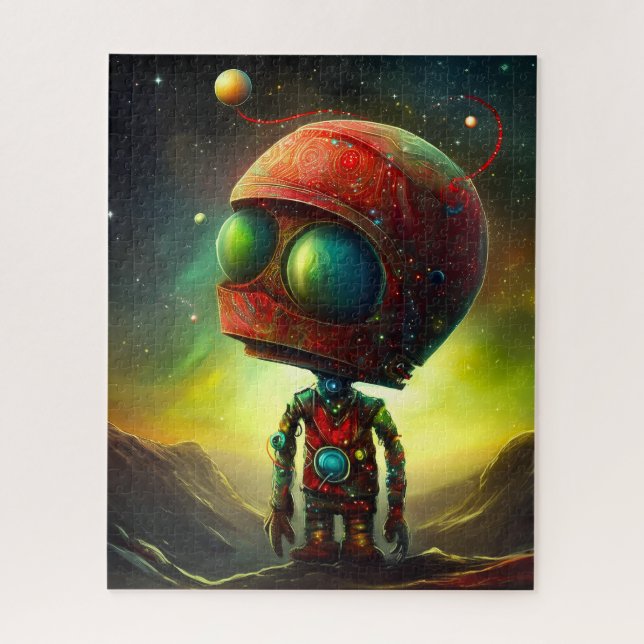 Milo der kosmische Spaceman Explorer des Star Puzzle (Vertikal)