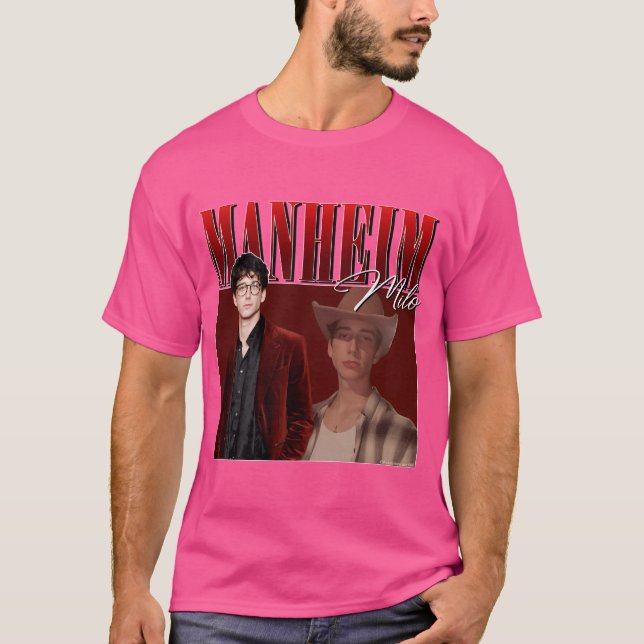 Milo Manheim Retro Design T-Shirt (Vorderseite)