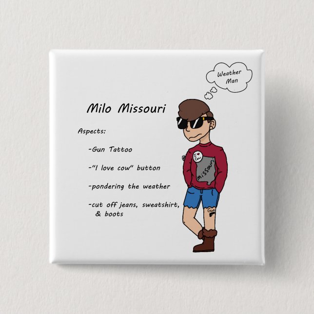 Milo Missouri Button (Vorderseite)