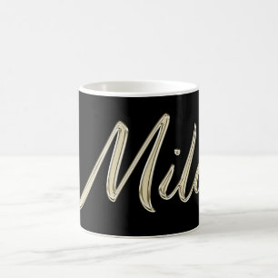 Milo Name whitegold Tasse Teetasse Kaffeetasse
