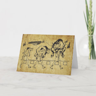 Milo von Croton und The Bull - Gym Motivierend Karte