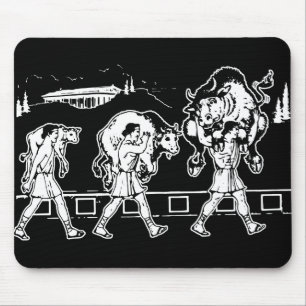 Milo von Croton und von Stier - Turnhalle Mousepad