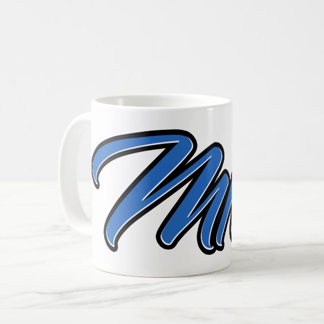 Milo Vorname Name blue Tasse Kaffeetasse (Vorderseite Links)