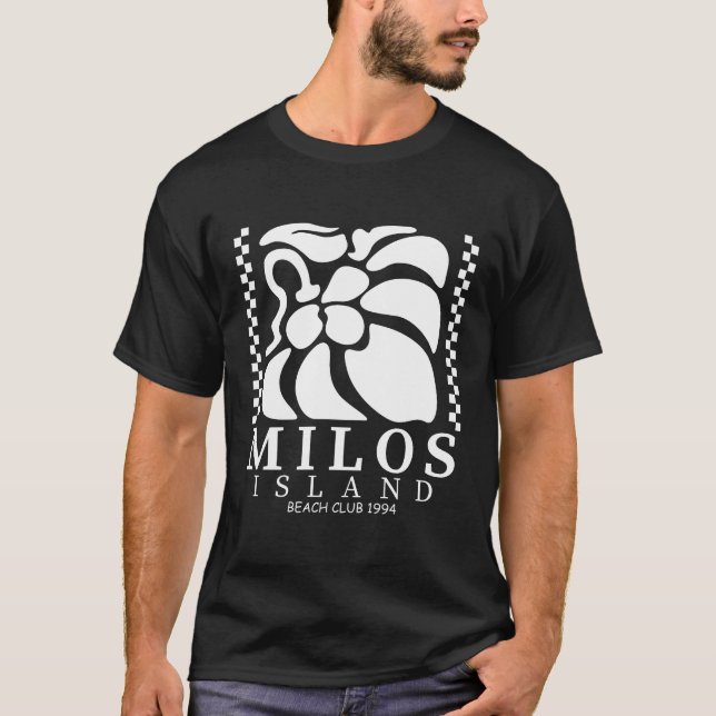 Milos Beachclub T-Shirt (Vorderseite)