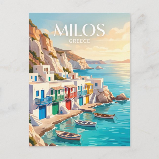 Milos Griechenland Postkarte (Vorderseite)