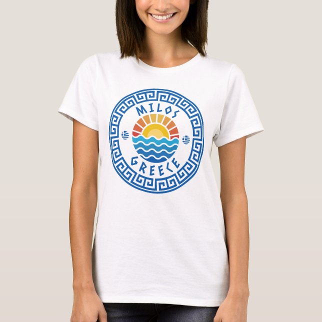 Milos, Griechenland - Sunshine and Sea Women's T-Shirt (Vorderseite)