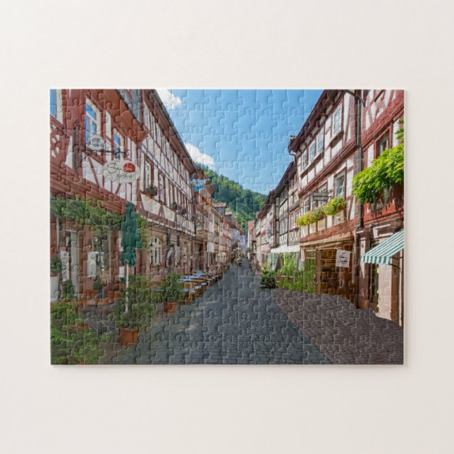 Miltenberg Odenwald Bayern Deutschland. Jigsaw Puz Puzzle (Horizontal)