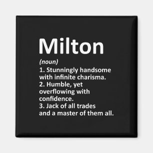 Milton Definition Personalisiert Name Funny Birthd Magnet