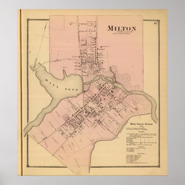 Milton Delaware Poster (Vorne)