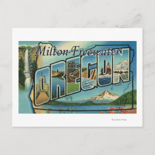 Milton-Freewater, Oregon - Große Briefszenen Postkarte
