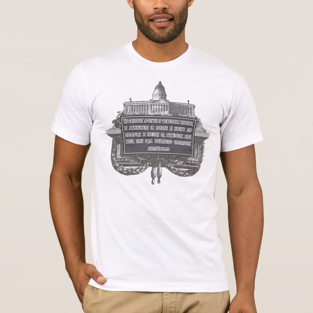 Milton Friedman auf den Leistungen der T-Shirt (Vorderseite)