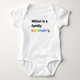 Milton ist ein PRIDE LGBTQ+-Bodysuit für eine Fami Baby Strampler