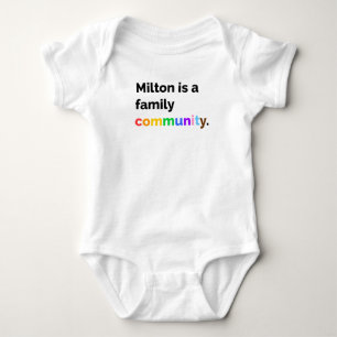 Milton ist ein PRIDE LGBTQ+-Bodysuit für eine Fami Baby Strampler