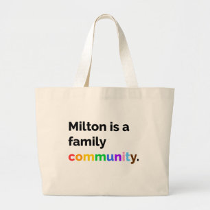 Milton ist ein PRIDE LGBTQ+ Totbeutel der Familie Jumbo Stoffbeutel