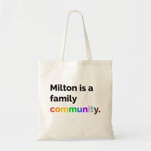 Milton ist ein PRIDE LGBTQ+ Totbeutel der Familie Tragetasche