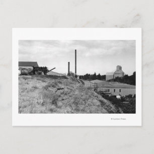 Milton, Oregon Ansicht Town Elevator Foto Postkarte