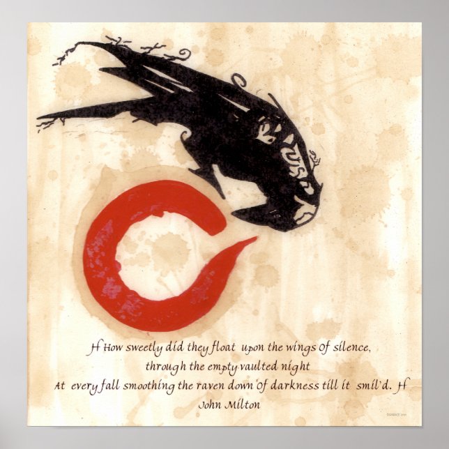 Milton Raven Zitat Poster (Vorne)