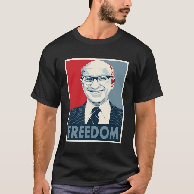 Milton Retro Friedman Graphic T-Shirt (Vorderseite)