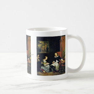 Milton schrieb zu seinen Töchtern vor Kaffeetasse