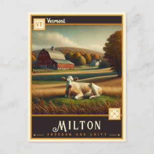 Milton, Vermont Vintage Postkarte