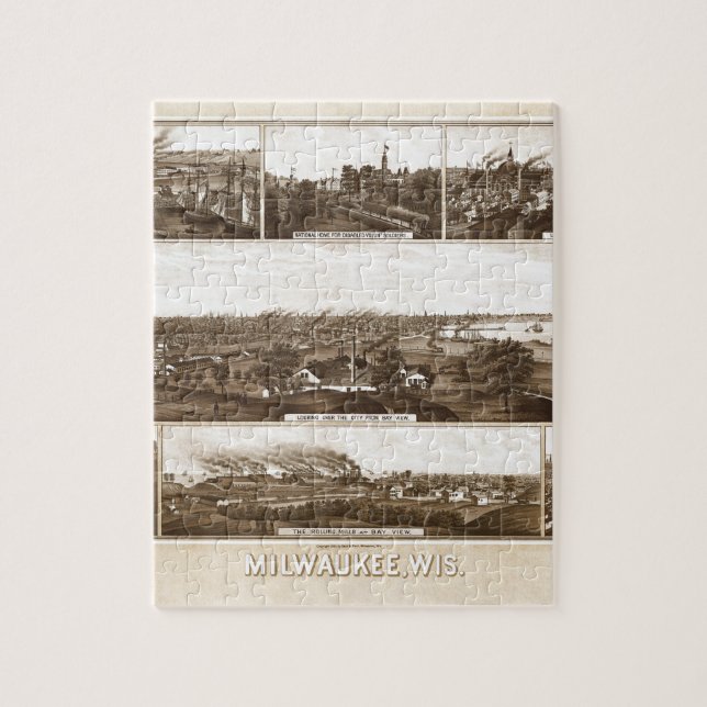 Milwaukee 1882 puzzle (Vertikal)