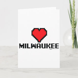 Milwaukee 8-Bit-Spieler-Stadt  Karte