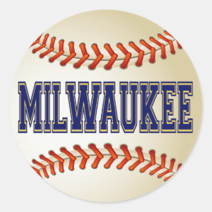 MILWAUKEE-BASEBALL RUNDER AUFKLEBER
