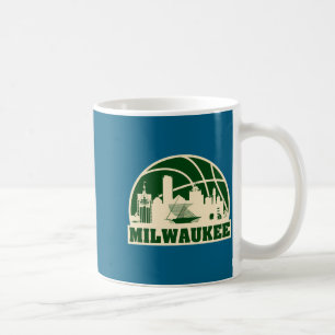 Milwaukee Basketball Milwaukee-Stadtansicht T-Shir Kaffeetasse