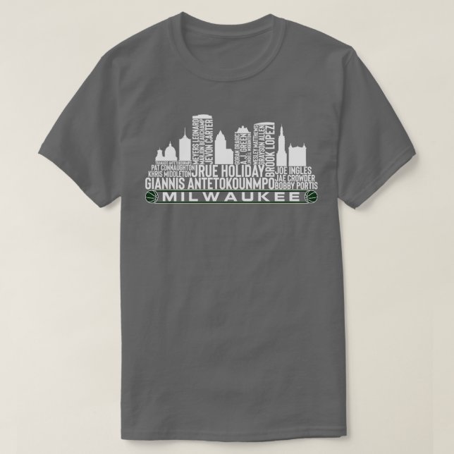 Milwaukee Basketball Team 23 Spieler Roster Milwau T-Shirt (Design vorne)
