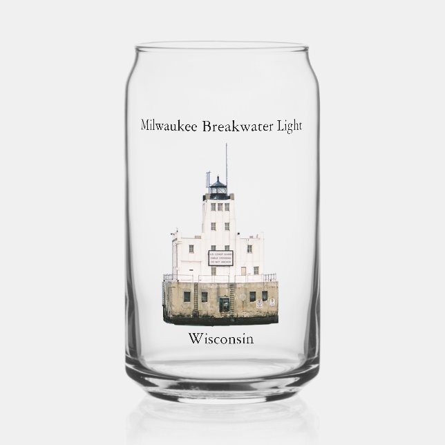 Milwaukee Breakwater Light kann Glas (Vorderseite)