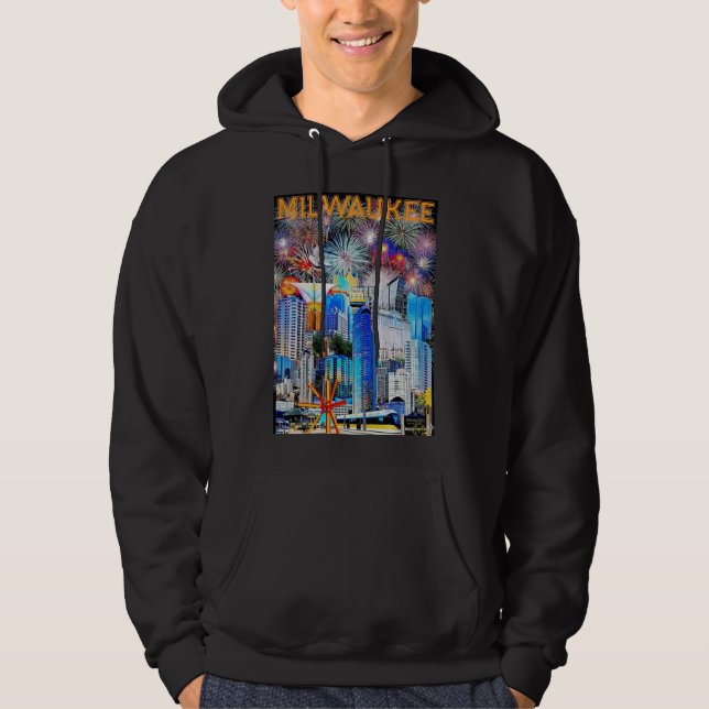 Milwaukee Collage 2026 Kapuzenpullover Hoodie (Vorderseite)