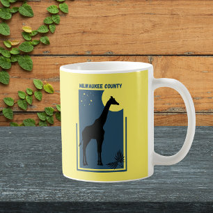 Milwaukee County Zoo Wisconsin Vintage Giraffe Kaffeetasse