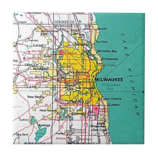 Milwaukee Fliese (Vorderseite)