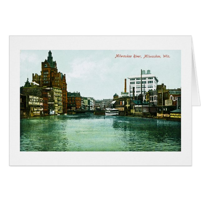 Milwaukee-Fluss, Milwaukee, Wisconsin (Vorderseite (Horizontal))